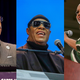Al Sharpton, left, speaks onstage on February 10, 2020 in New York City; Stevie Wonder at the funeral of former U.S. Congressman John Conyers Jr. (D-MI) on November 4, 2019 in Detroit, Mich.; Rep. Ayanna Pressley (D-Mass.) during a campaign rally February 01, 2020 in Cedar Rapids, Iowa.